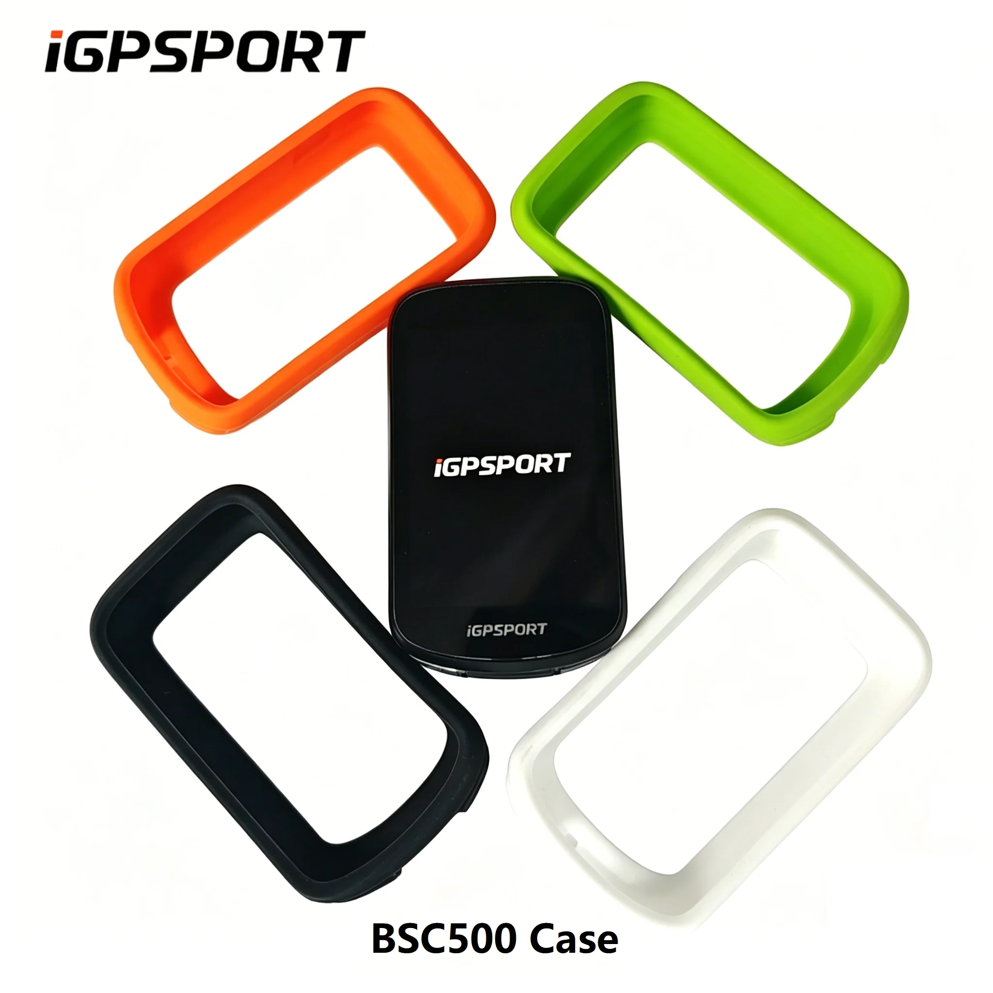 Funda Protectora de Silicona BSC500 para IGPSPORT BSC 500, Carcasa para Ciclocomputador GPS con Protector de Pantalla