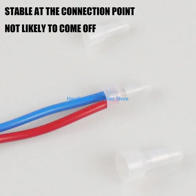 R1WA 250Pcs/Box Aluminum Alloy Nylon Crimp Caps Crimp Terminal Wire Connectors For Professional And Electrical Projects
