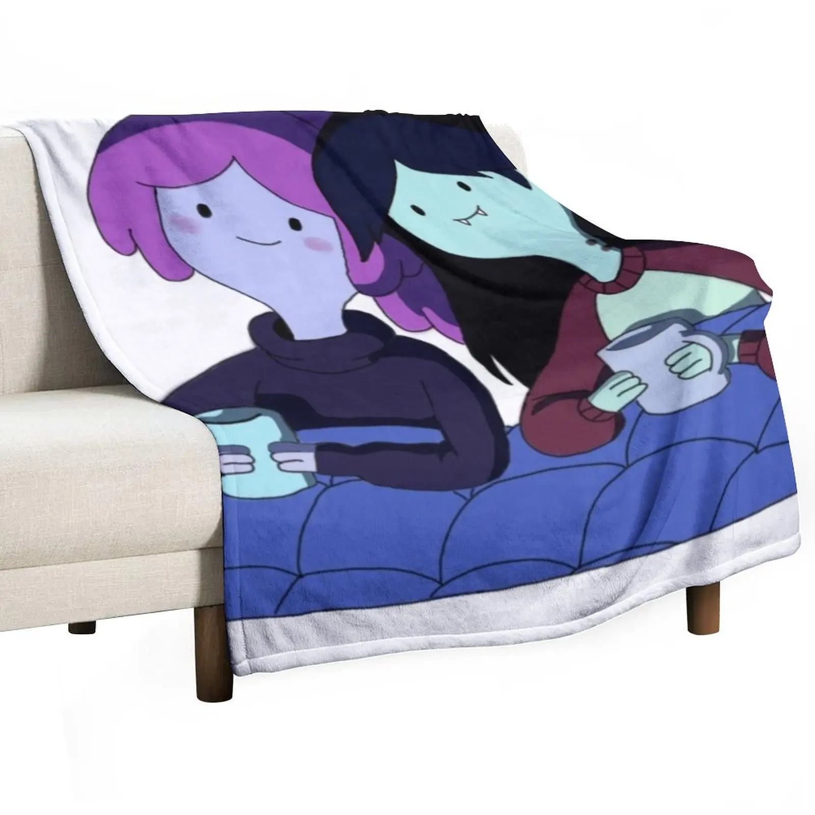 Princess Bubblegum and Marceline Throw Blanket Camping Weighted Blankets