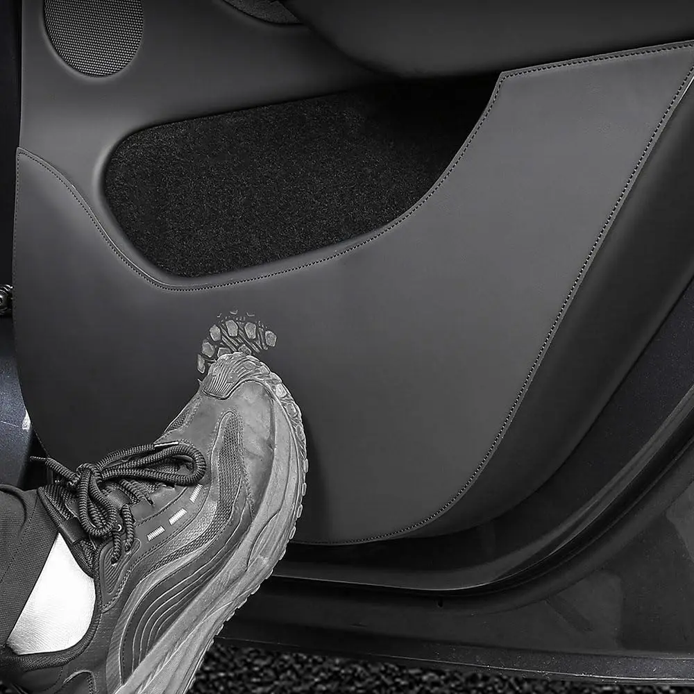 

For Tesla Model Y Juniper 25-26 Model 3 Highland 24-26 Car Door Anti-Kick PU Leahter Pad Side Door Protector Sticker 4PCS