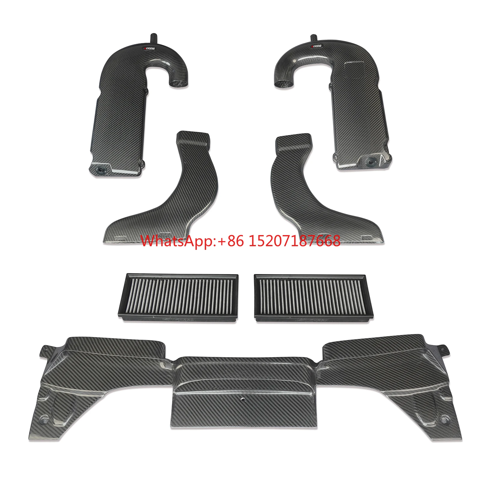 KYOSTAR Carbon Fiber Performance Racing Cold Air Intake System Kit for Mercedes Benz AMG C63 W205  Air Filter