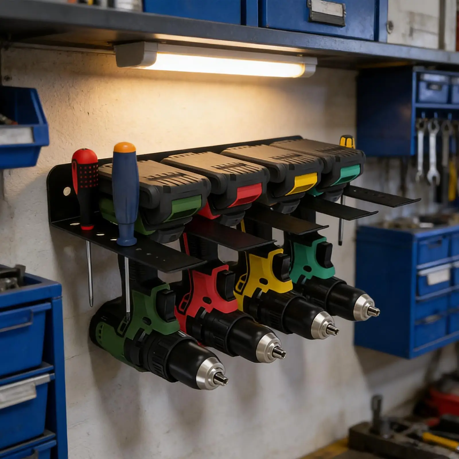 Electric Drill Hanger Wall Tools Organizer Rack for Garage Storage Organizer Workshop Tool Room