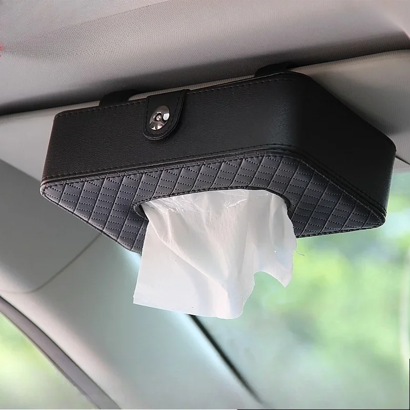 For Car Interiors, Creative Sunshade - hanging Tissue Box, Suitable for Sunroof and Seat - back, Practical Accessory