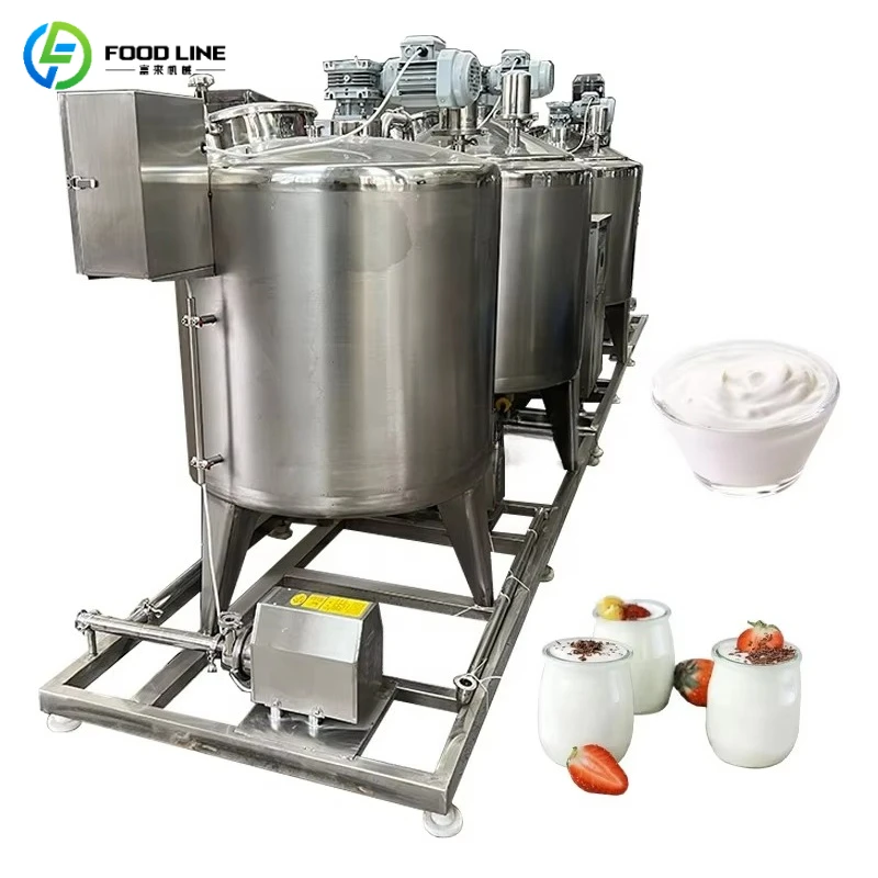 Customized Automatic Small Scale Yogurt Processing Line Dairy Yogurt Manufacturing Machine for Milk Fermentation Pasteurization