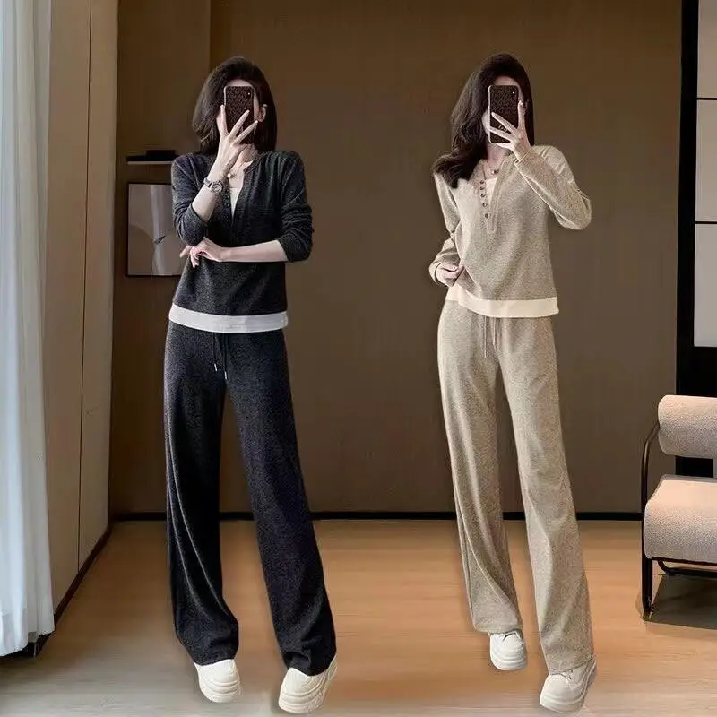 

Модная повседневная женская одежда для ленивых студентов с героями мультфильмов для отдыха, спортивные кавайные модные топы с длинными рукавами для девочек, комплекты для поездок на работу