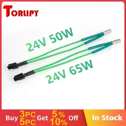 Torlipy NEW 24V 65W/50W Green Heater Cartridge For Voron 2.4/0.1/V0 Series 6*15mm Heating Tube With 15cm Cable 3D Printer Parts