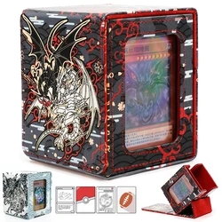 Box Magic TCG Mid Large Deck Case Solid Color Storage Box Card Case Card Top Side-Loading Christmas Toy Game Collection Cards