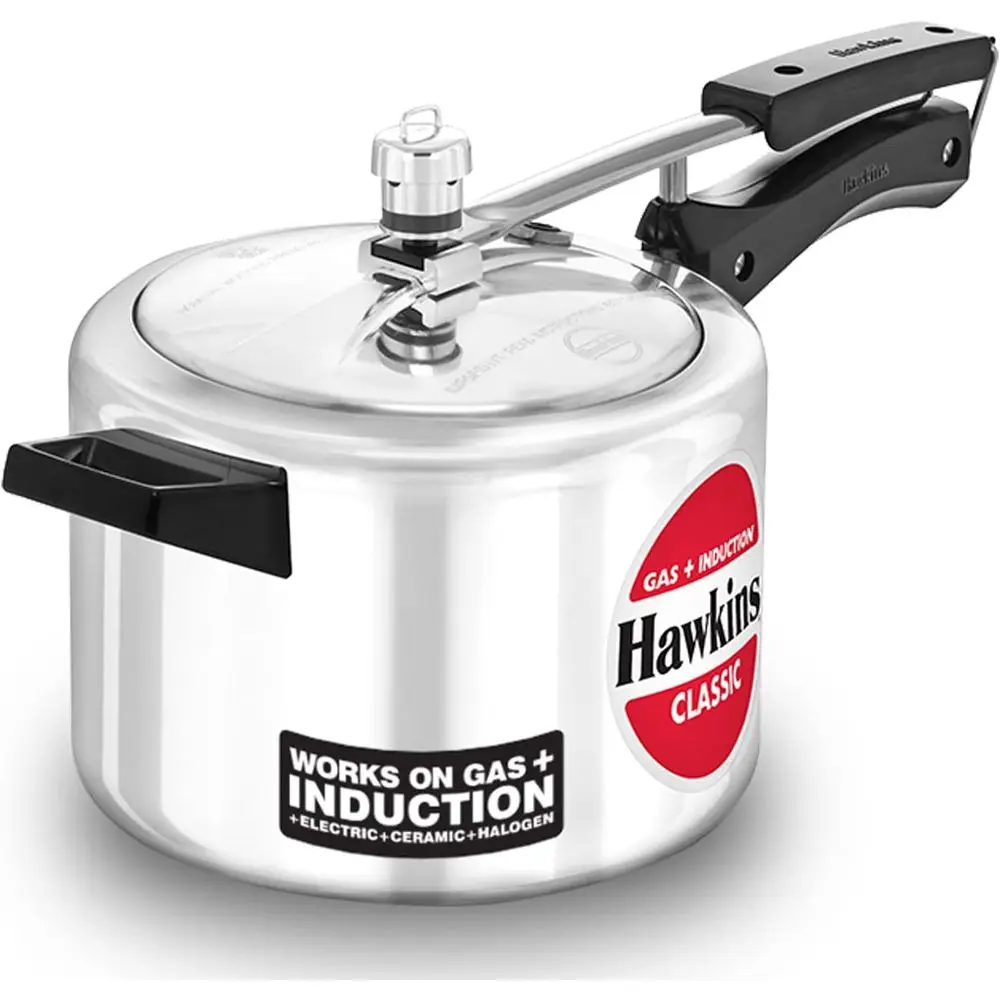 

4-Liter Pure Induction Lid Cooker, Pan Cooker, Premium Silver Cookware