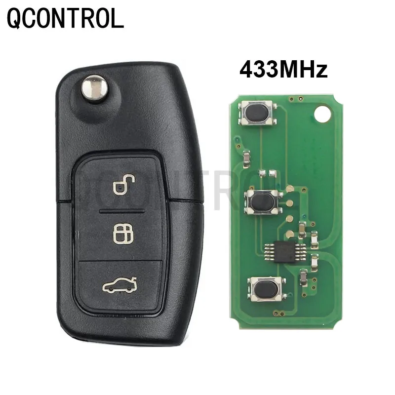 

QCONTROL Car Remote Key DIY for Ford Fusion Focus Mondeo Fiesta Galaxy Vehicle Flip Key