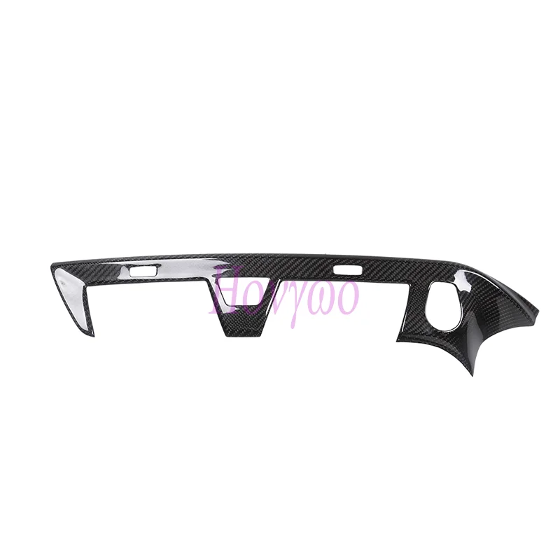 For BMW 5 Series G30 2018-2022 Real Carbon Fiber Interior Car Central Vent Warning Light Decoration Frame Trim Cover