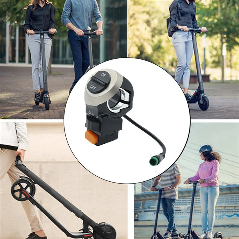 T36C  E-Bike Switch Electric Scooter Front Lamp Signal Horn Turn Light On/Off Button Light Switch for Electric Bicycle