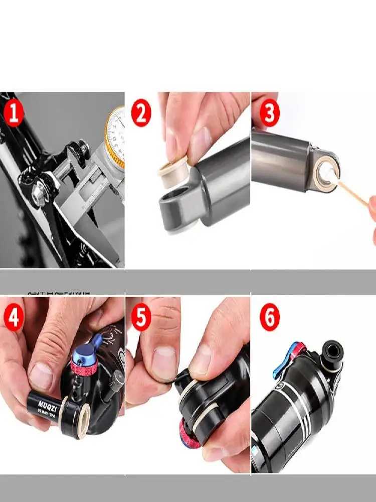 AliExpress MTB Rear Shock Bushing ID 12.7mm 22 - 68mm Shock Absorber DU Bushing Replaceable Soft Tail Bike Rear Shock Absorber