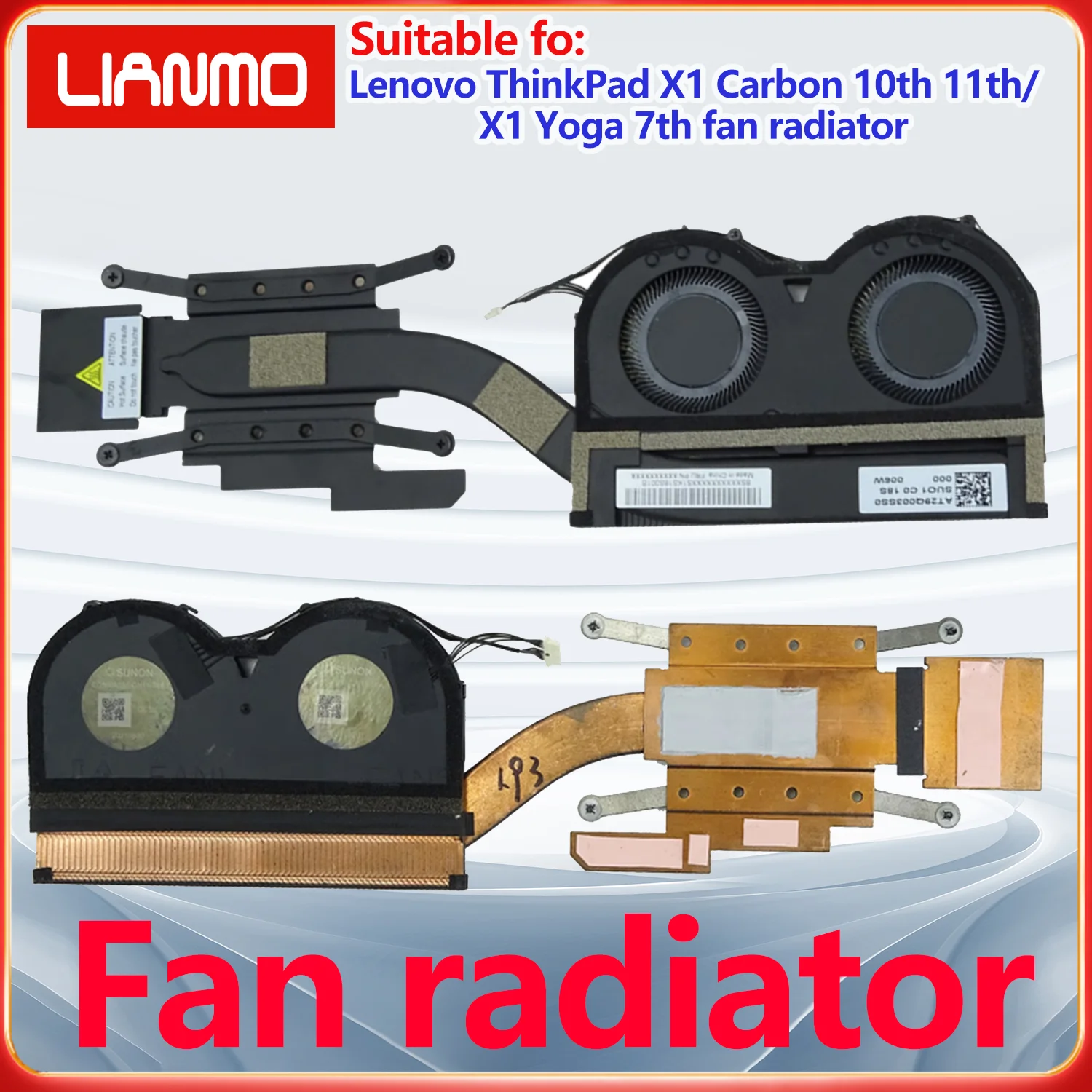 Suitable for Lenovo ThinkPad X1 Carbon 10th X1 Carbon 11th/X1 Yoga 7th Fan Cooler Integrated Graphics Fan 5H40W36681