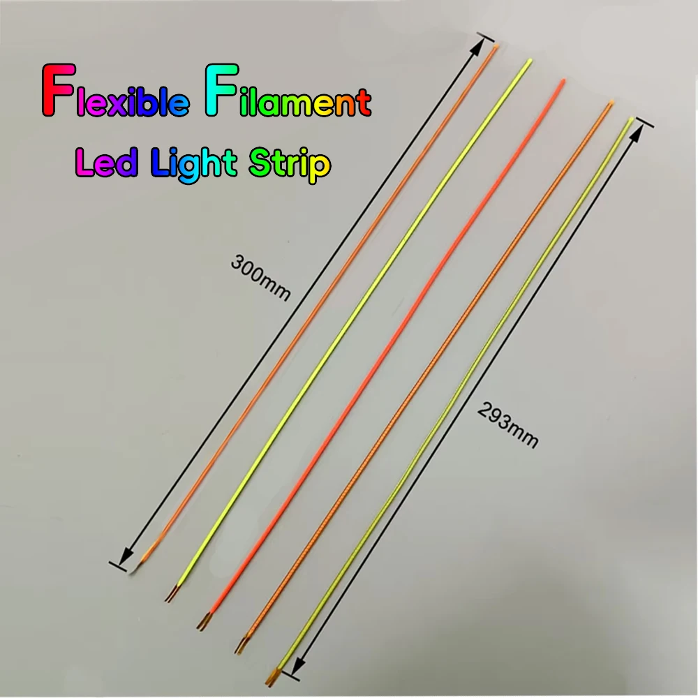 300mm LED Flexible Filament for DIY LED Bulb 3V DC Lamp Accessories Free Cut 2200K 2700K Red Ice Blue Green Flexible Diode Parts