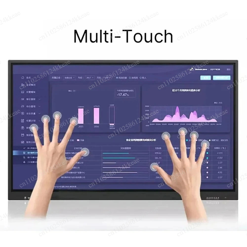 4K interactive smart whiteboard touch screen whiteboard 32435055 inch teaching display classroom meeting