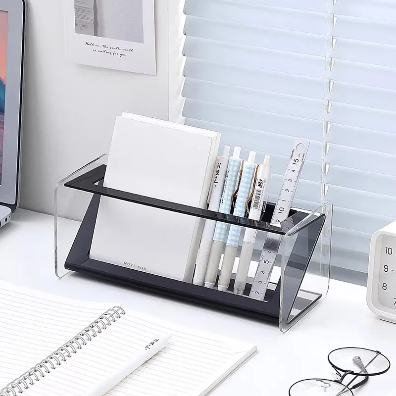 Acrylic Desktop Remote Control Display Rack Storage Box, Tv Air Conditioning Board Storage Rack, Multifunctional Storage Rack