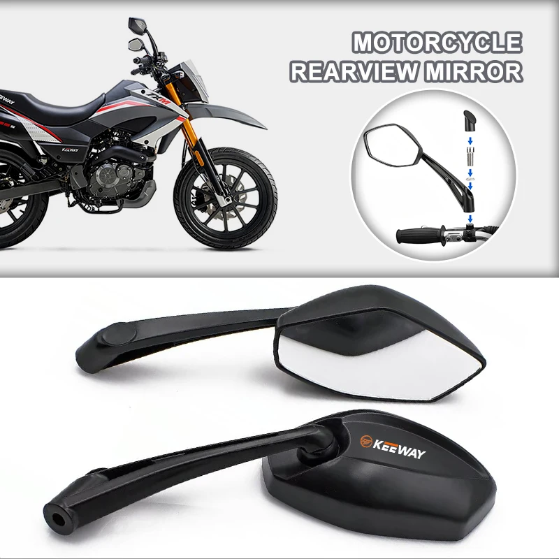Universal Motocross ATV Off-road Rearview Mirror Motorcycle Accessories For Keeway Hurricane RKX RKS Superlight K-Light Vieste