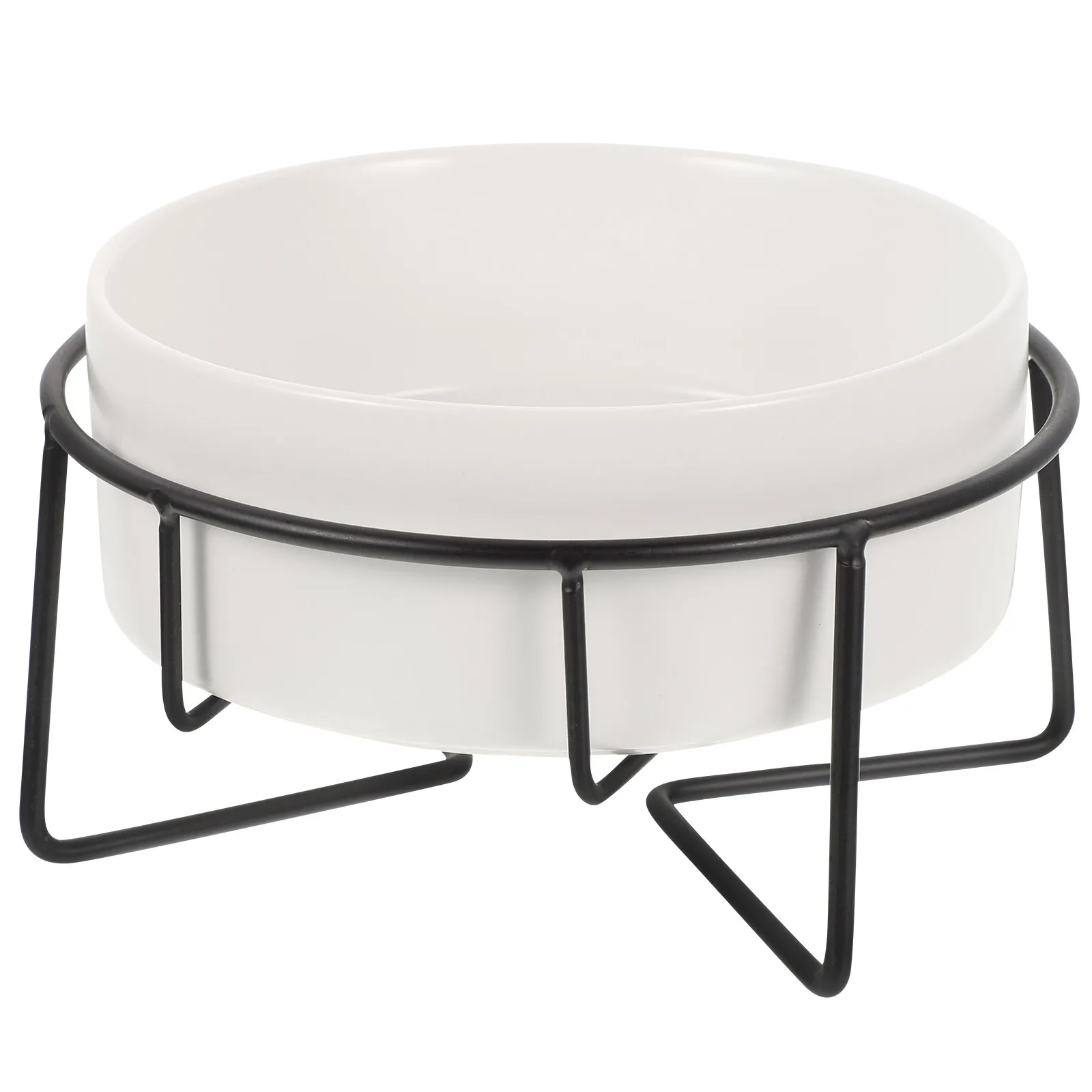 

Набор из 1-го комплекта: Металлическая подставка для кормушки для кошек с приподнятой керамической миской для защиты шеи, для корма и воды для щенков и кошек