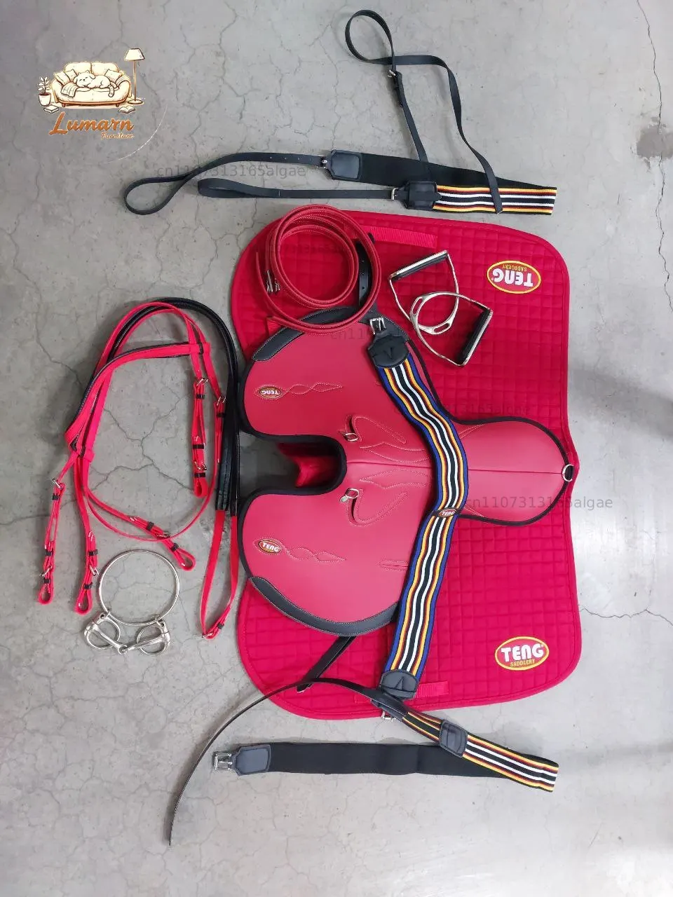 Microfiber Morning Saddle Genuine TENGML Saddle Full Set of Equestrian Equipment