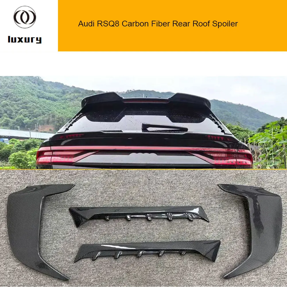 

ABT Style Carbon Fiber Rear Trunk Window Wing Spoiler for Audi RSQ8 2019-UP