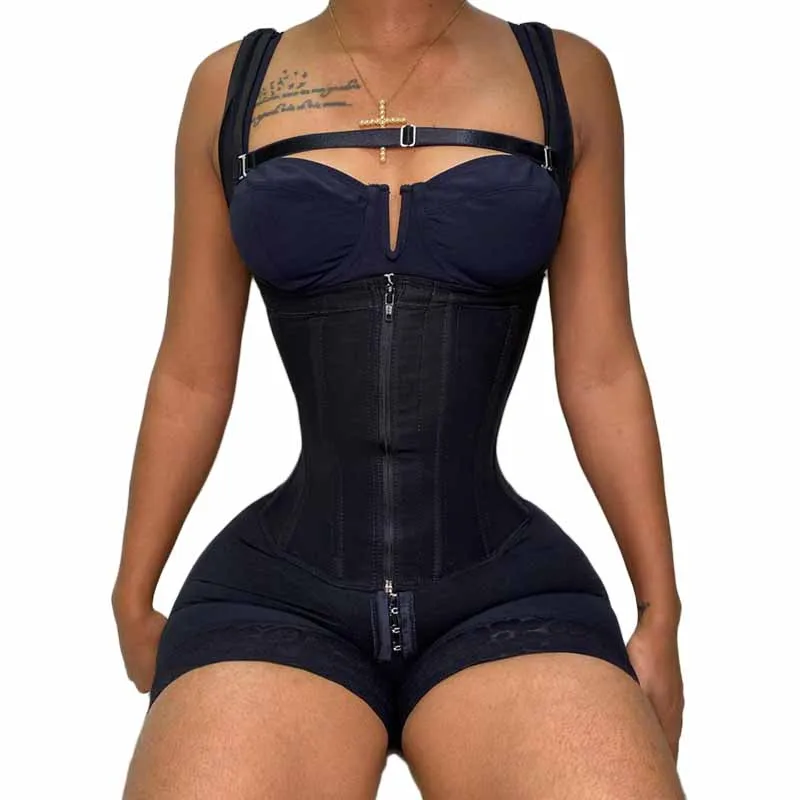 Shapewear Women Fajas Colombianas Compression Garment With Wide Adjustable Shoulder Strap Women Bodyshaper