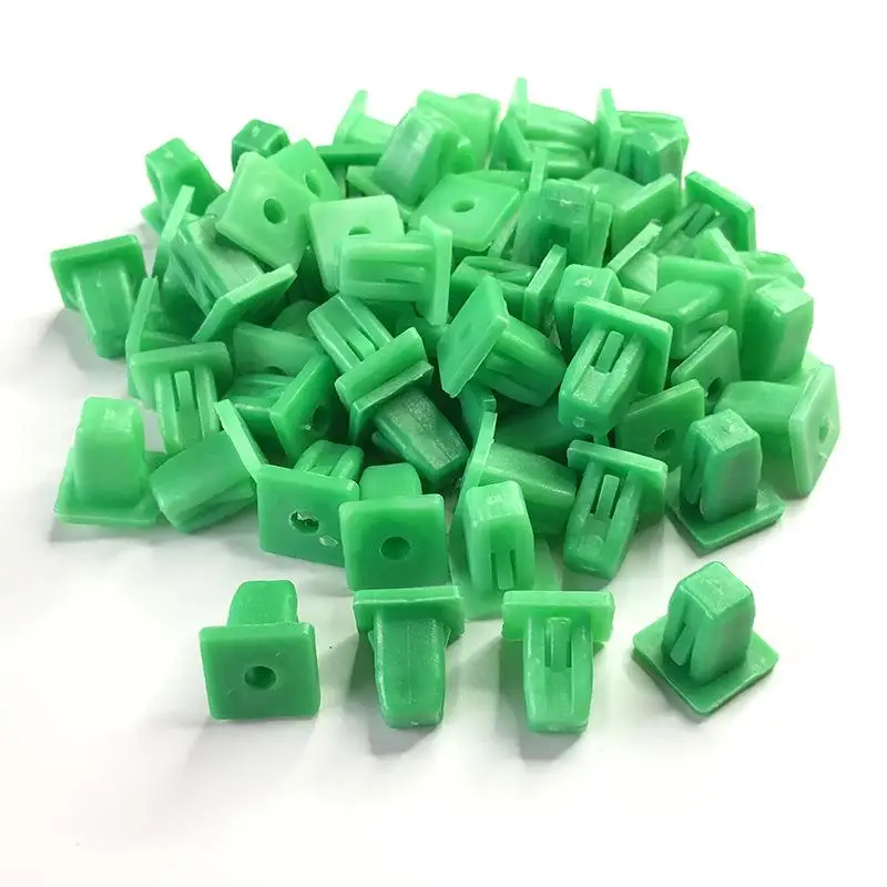 50/100pcs White Square Auto Fasteners Auto Bumper Fastener Rivet Retainer Clips Push Engine Cover Car Door Trim Panel Clip