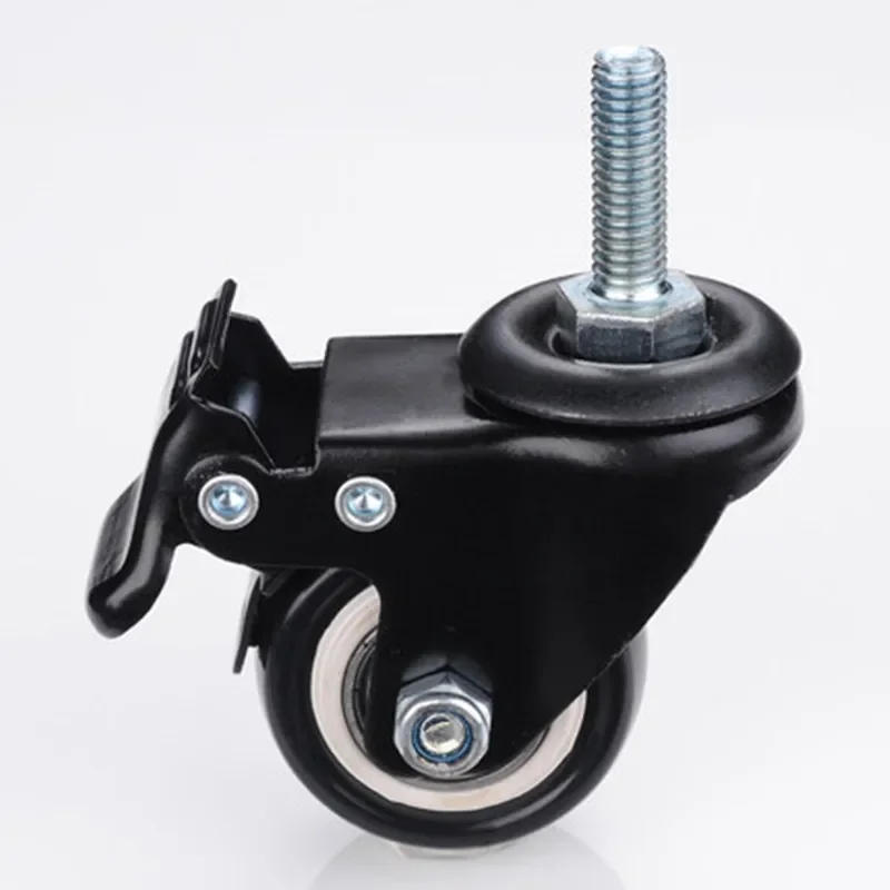 4Pcs Furniture Caster Heavy Duty 120kg 1.5 inch 40mm 360 Rotatable Screw Swivel Castor Wheels Trolley Rubber Protective