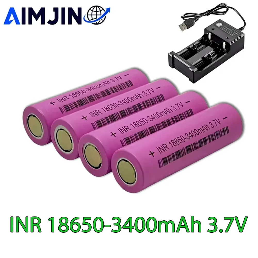 18650 battery For Samsung 18650 3.7V Rechargeable battery 3400mah lithium batteries DIY 20A current