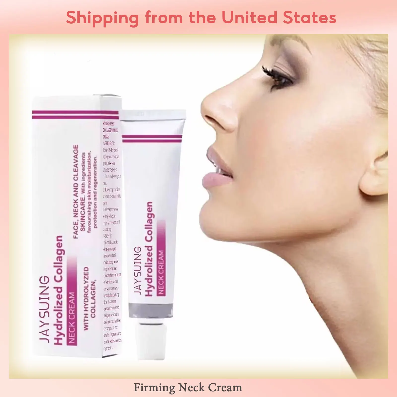 

Neck Firming Cream Hydrolized Collagen Anti Ag-ing Reduce Fine Line Double Chin V Shape Moisturize Rejuvenation Skin Care Cream