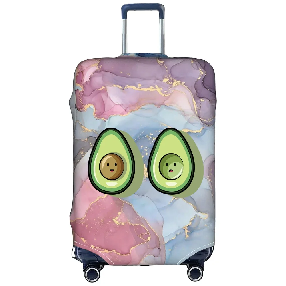 Luggage Cover Stretch Fabric Suitcase Protector Print Avocado Series Baggage Dust Case Covers for18-32 Inch Suitcase Case