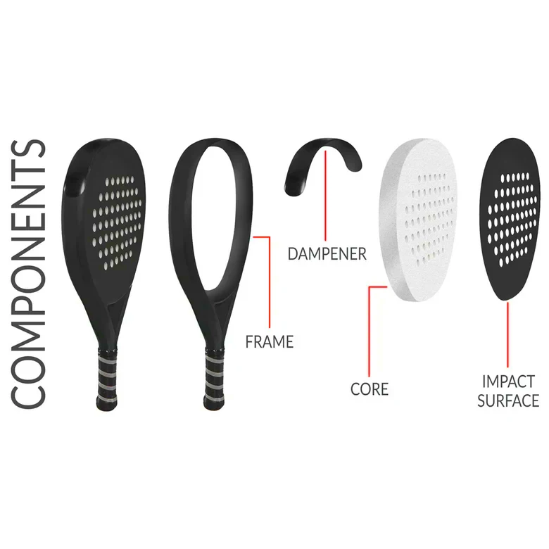 Carbon Fiber Paddle Printed Fiberglass Personalized Paddle Racket