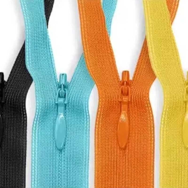 

20pcs/Lot Ykk Invisible Hidden Nylon Coil Zipper 2cc Lace Mesh Fabric Water Drop Slider Dress Back Tailor Sewing Accessory