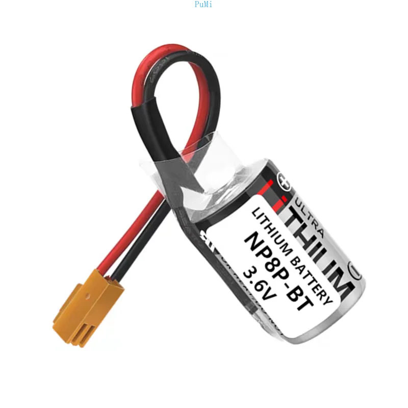 100% Original New ER3V 3.6V 1000mAh JZSP-BA01 PLC Lithium Battery With Brown Plug