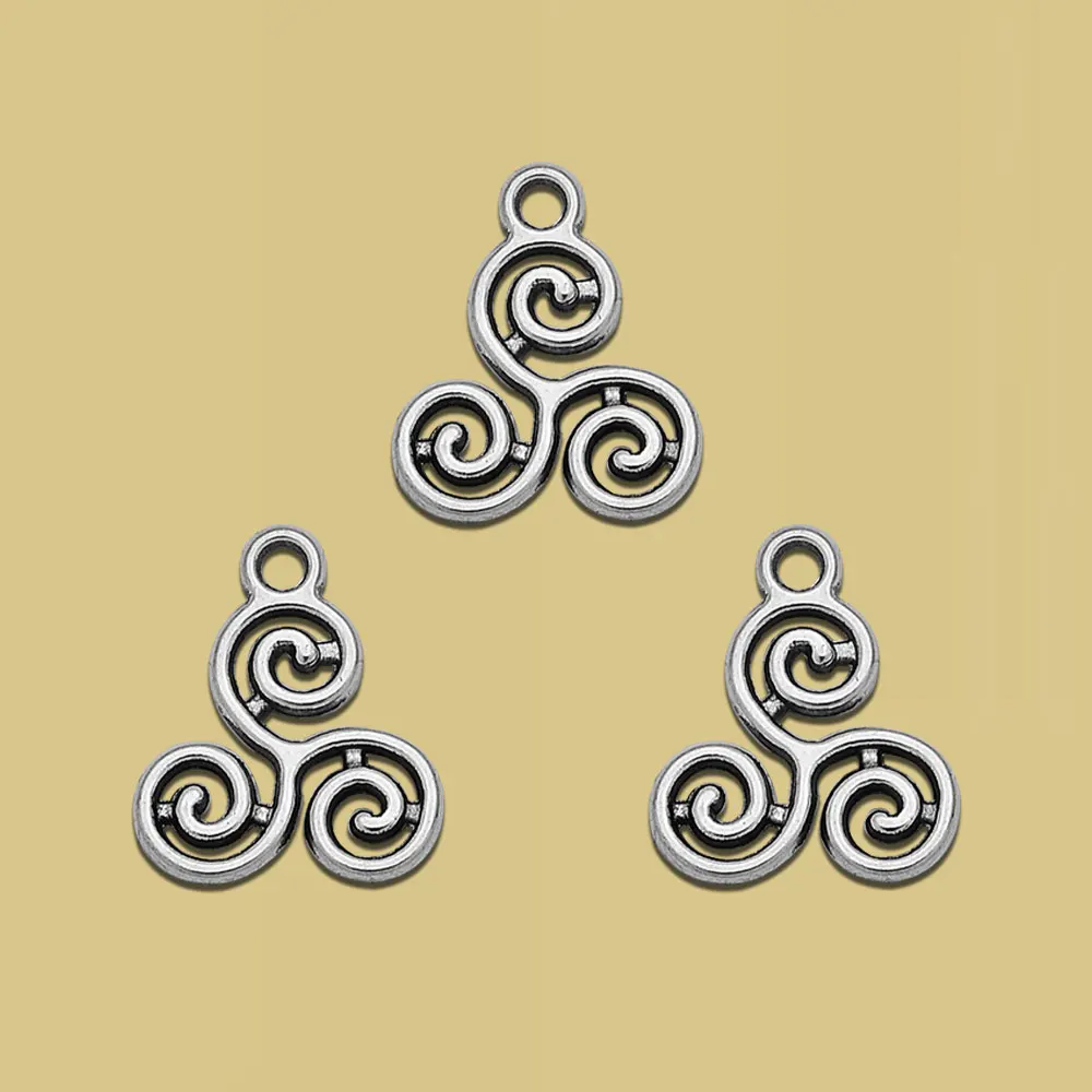 5-50pcs/lots Celtic Triangle Knot Charms Ireland Pendants For Diy Earring Jewelry Making Findings Supplies Accessories