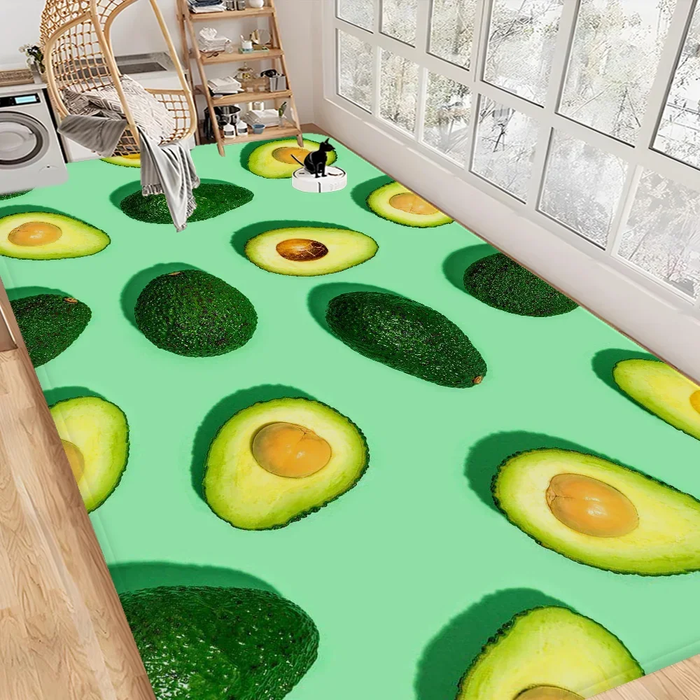

Коврик для входной двери авокадо в скандинавском стиле, коврик для спальни, гостиной, домашний балкон, противоскользящий современный домашний декор, несколько размеров