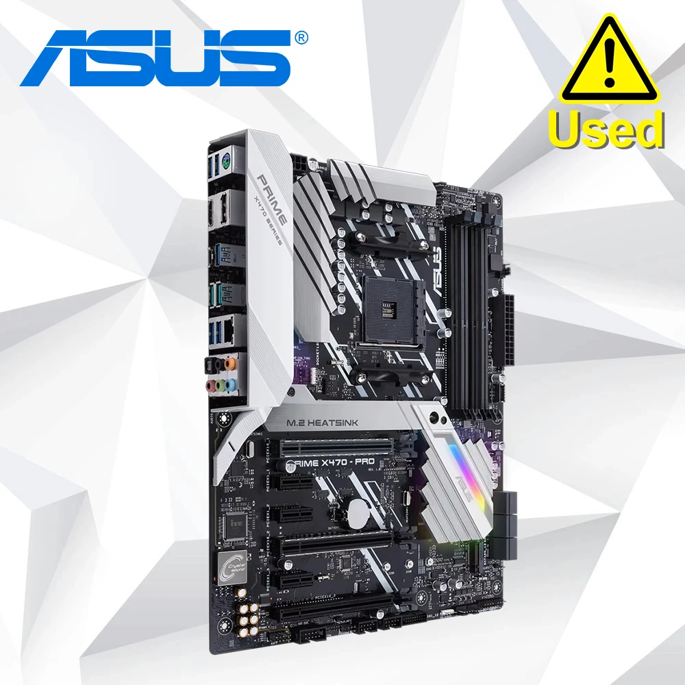 ASUS X470 PRO Motherboard With AMD X470 chip Socket AM4 For AMD Ryzen/7th Gen A-Series 4×DDR4 PCI-E 3.0 2 x M.2 ATX