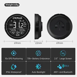 CYCPLUS M2 Wireless GPS Bicycle Computer ANT+ Bluetooth Cycling Road Bike MTB Waterproof Speed Meter Cadence Power Accessories