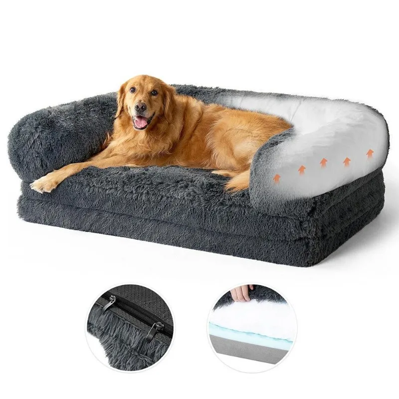 Sofa doghouse foldable milk fleece fabric sofa