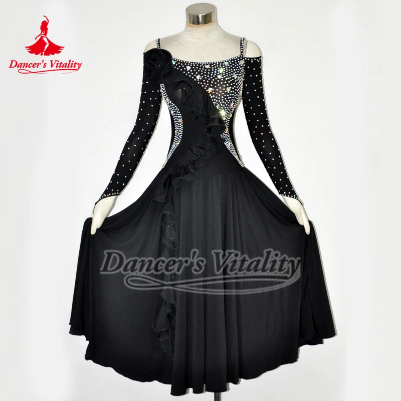 Modern Dance Practice Dresses Standard Ballroom Classs Performance Costume Viennese Waltz Tango Quickstep Professional Clothing