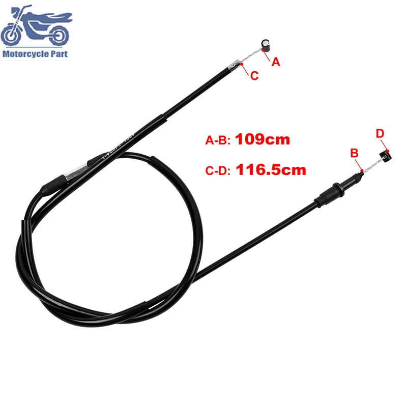 Motorcycle Clutch Cable Wirerope For KAWASAKI KX250F KXF250 2017-2019 54011-0615 Motorbike Extended Line Wire Cable Wirerope