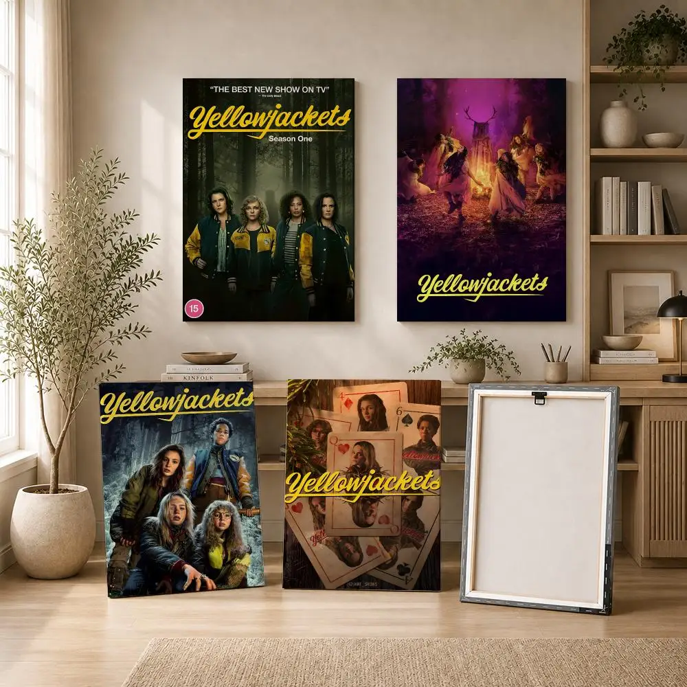 Yellowjackets TV Framed Wall Painting HD Inner Frame Canvas Poster Bedroom Room Hallway Wall Art Decor