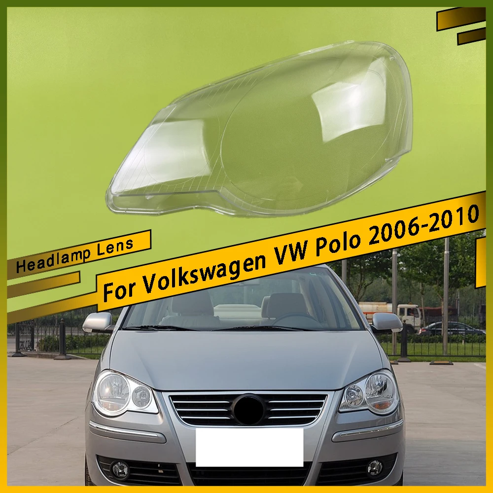 

Для Volkswagen VW Polo 2006 2007 2008 2009 2010 автомобильная передняя фара, крышка объектива, авто корпус, крышка фары, абажур, прозрачный