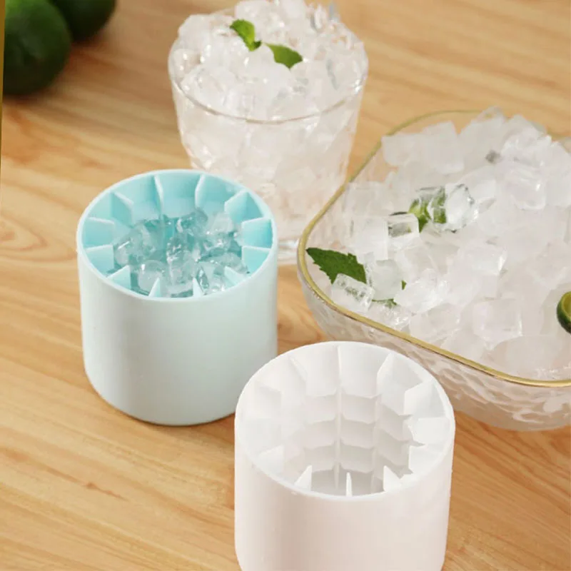 Molde de silicona para cubitos de hielo, cubo de hielo redondo, refrigerador casero DIY de verano, máquina de hielo congelada, molde creativo para