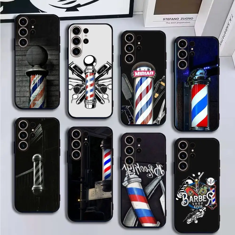 

Barber Shop Hair1 Phone Case For SamsungS25,24,21,22,23,30,Ultra,20,Plus,Fe,Lite,Note,10,9,Soft Black Cover