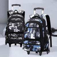 Rolling School Backpack with Wheels for Boys – view 1
