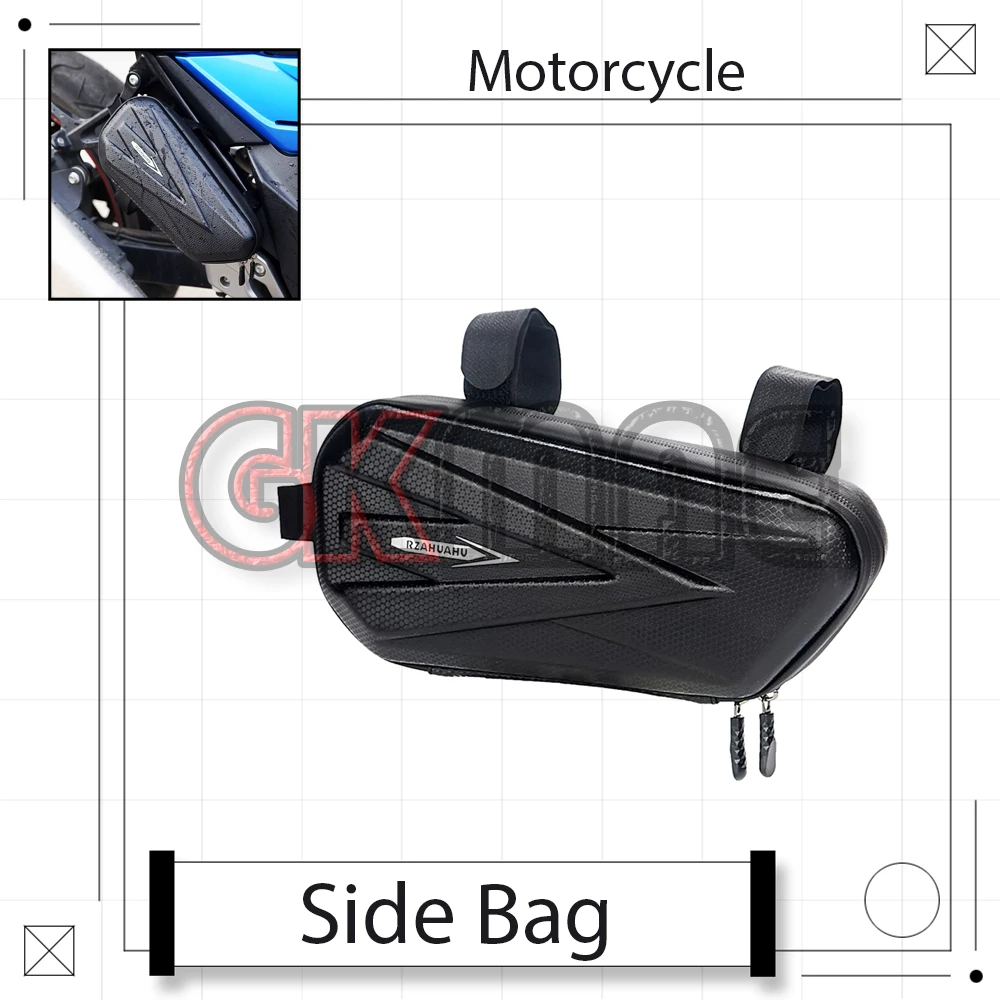 For Motorcycle Bumper Bag Tail Bag Side Bag Hard Shell Guard Bar Bag Travel Waterproof Bag Hanging Bag Quick Release Bag