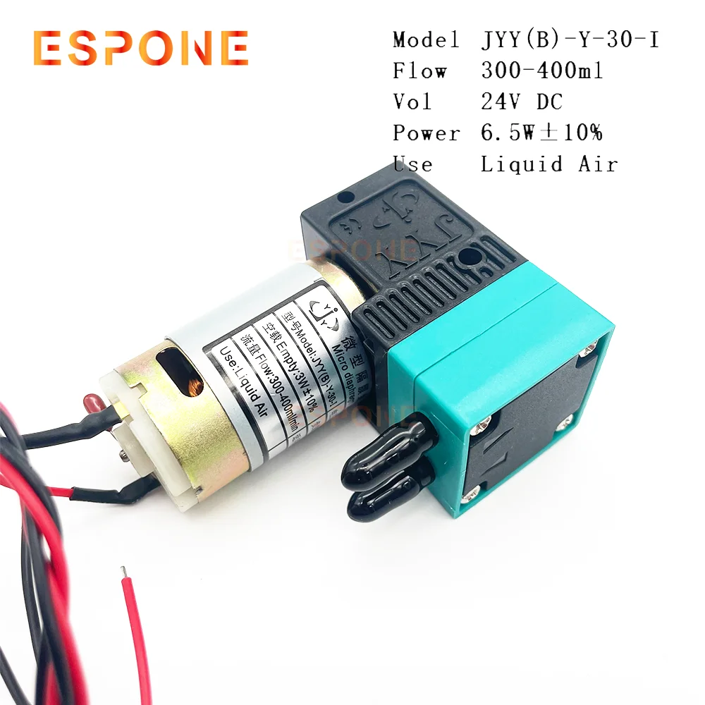 ESPONE 1pcs JYY Ink Pump 6.5W 24VDC 300-400ml/min for Solvent Printer Epson Allwin Xuli Infiniti Printer Big Pump