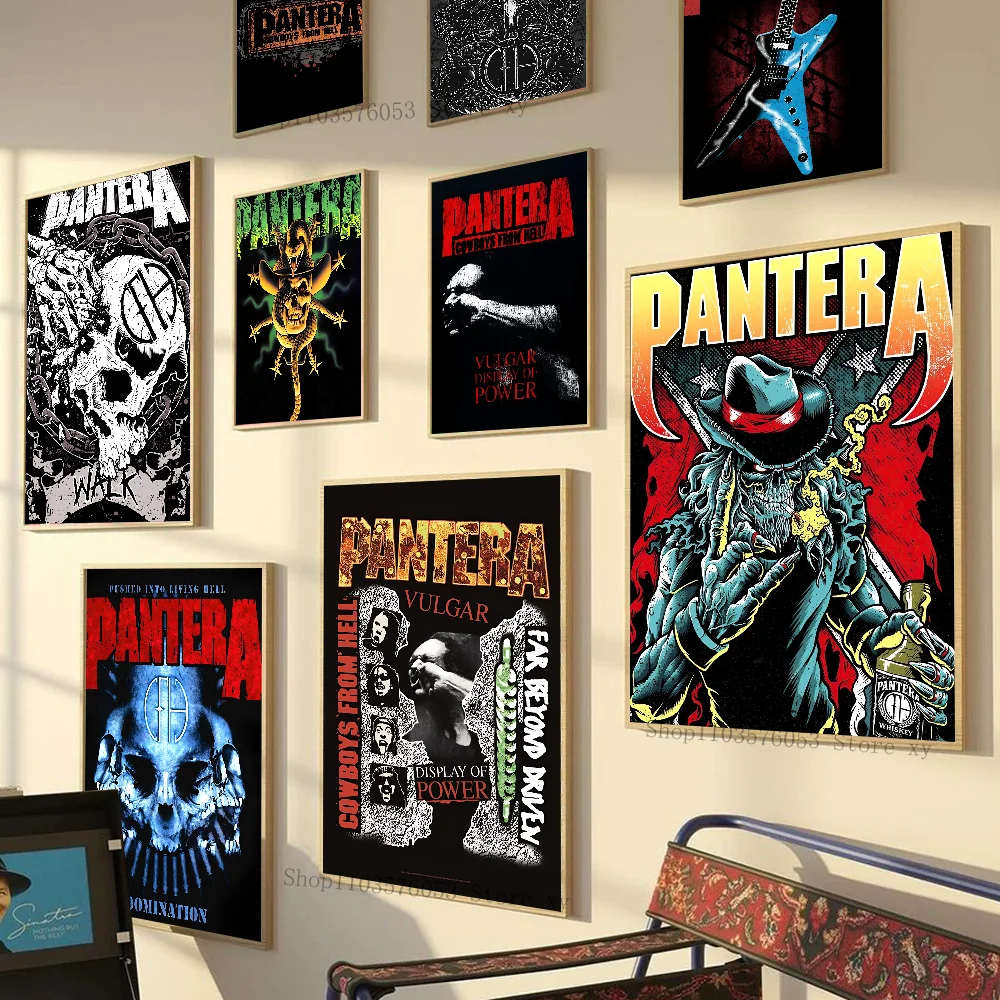 Pantera Band Poster Paper Print Home Living Room Bedroom Entrance Bar Cafe Art Painting Decoration