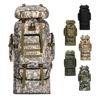 100L Hiking Bag Camouflage Tactical Backpack Large Capacity Outdoor Pack Expandable Travel Bags Men Women Camping Backpacks