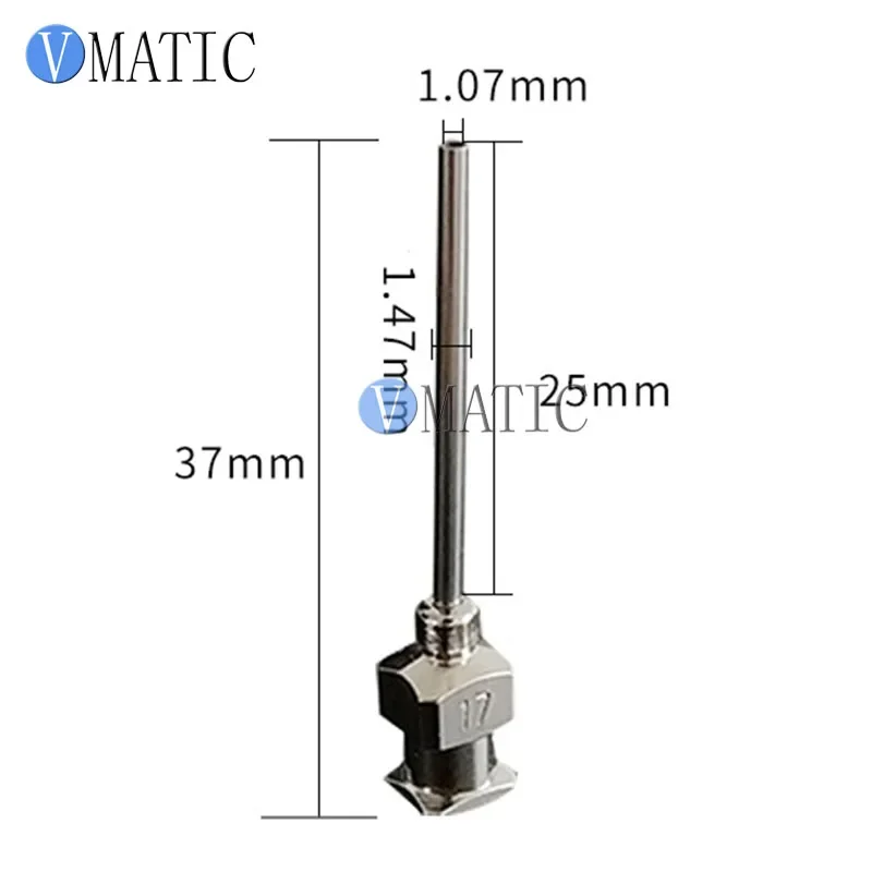 Gratis Verzending 12 Stuks 1 Inch Tip Lengte 17G Metal Rvs Liquid Dispenser Naalden